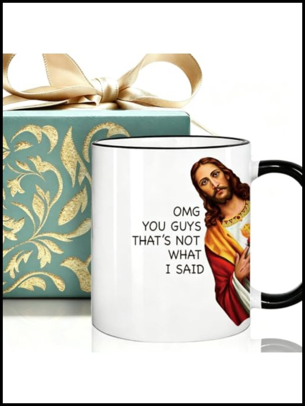 Funny Christian Ceramic Coffee Mug 11oz Humor Religious Gift